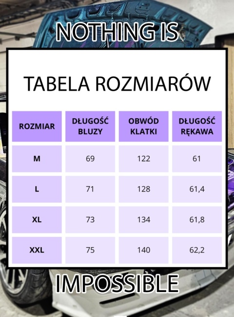 BLUZA oversize - Nothing is impossible