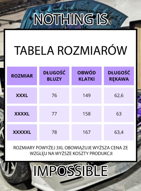 BLUZA oversize - Nothing is impossible