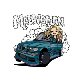 NAKLEJKA - MADWOMAN E36 DRIFT v1